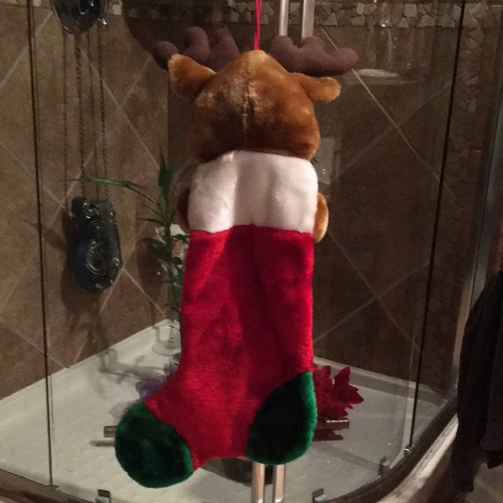 NWOT Reindeer Christmas Stocking - Picture 7 of 7